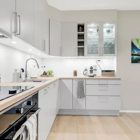 アパート Arctic Supreme Luxe L Heated Balcony L Free Parking トロムソ